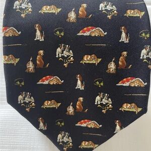 Salvatore Ferragamo Dog Patterned Tie